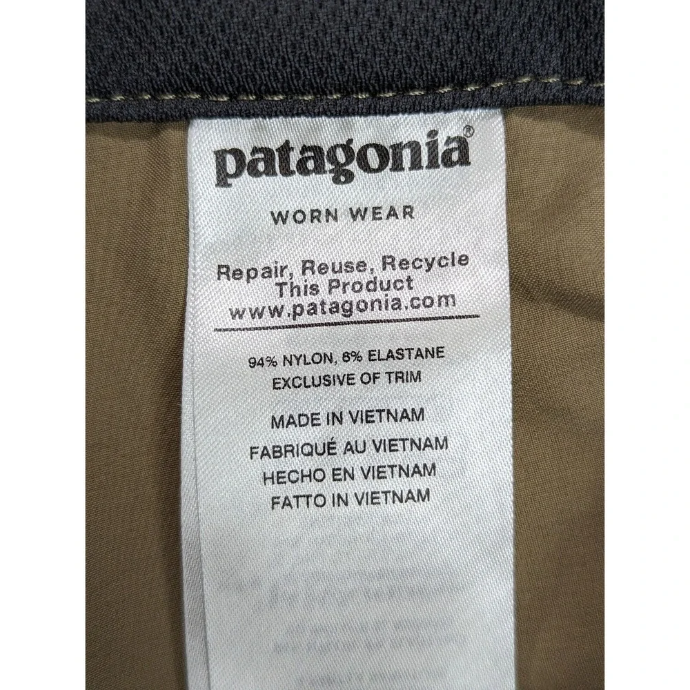Patagonia Mens Shorts Size 38 Nylon Blend Khaki